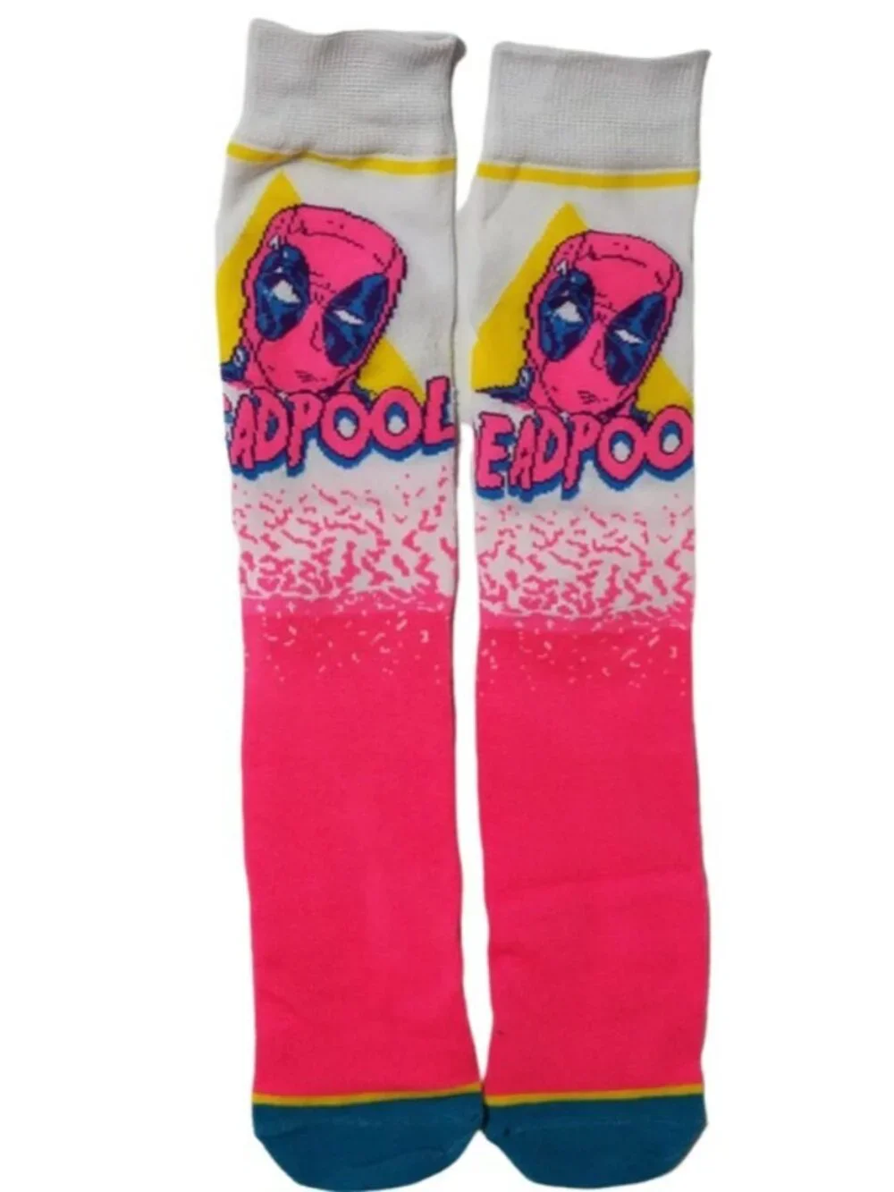 Marvel Deadpool Men's Crew Socks 3 Pair Pack Novelty Graphic Shoe Size 8-12 NIB